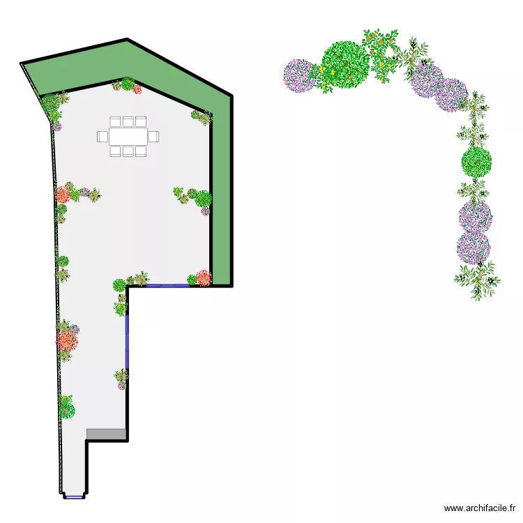 Marcadet Terrasse Basse. Plan de 2 Pièces et 113 m² Marcadet Terrasse Basse. Plan de 2 Pièces et 113 m²