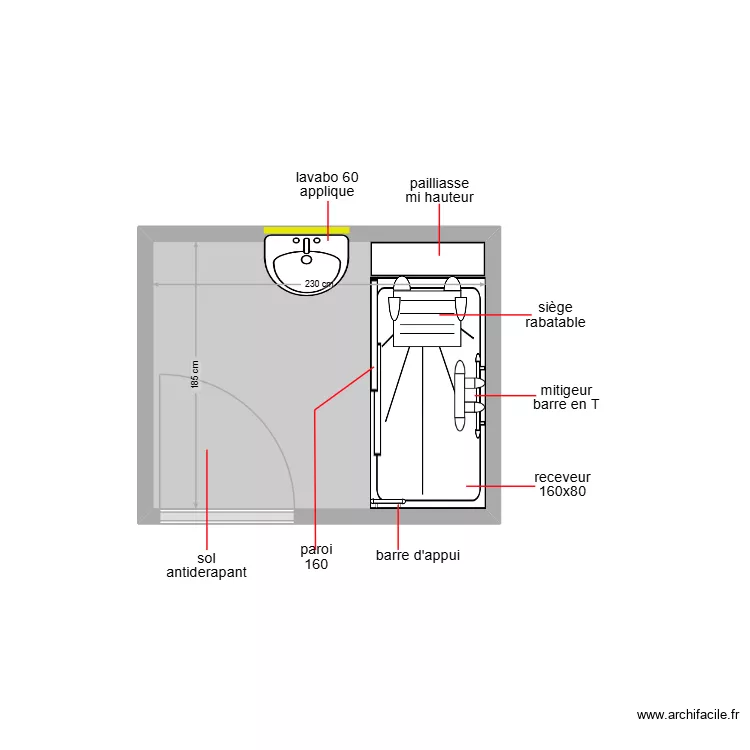 RIVENC. Plan de 1 pièce et 4 m² RIVENC. Plan de 1 pièce et 4 m²