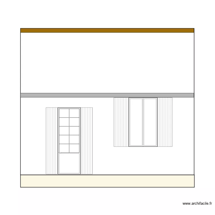plan de coupe ouest avant. Plan de 