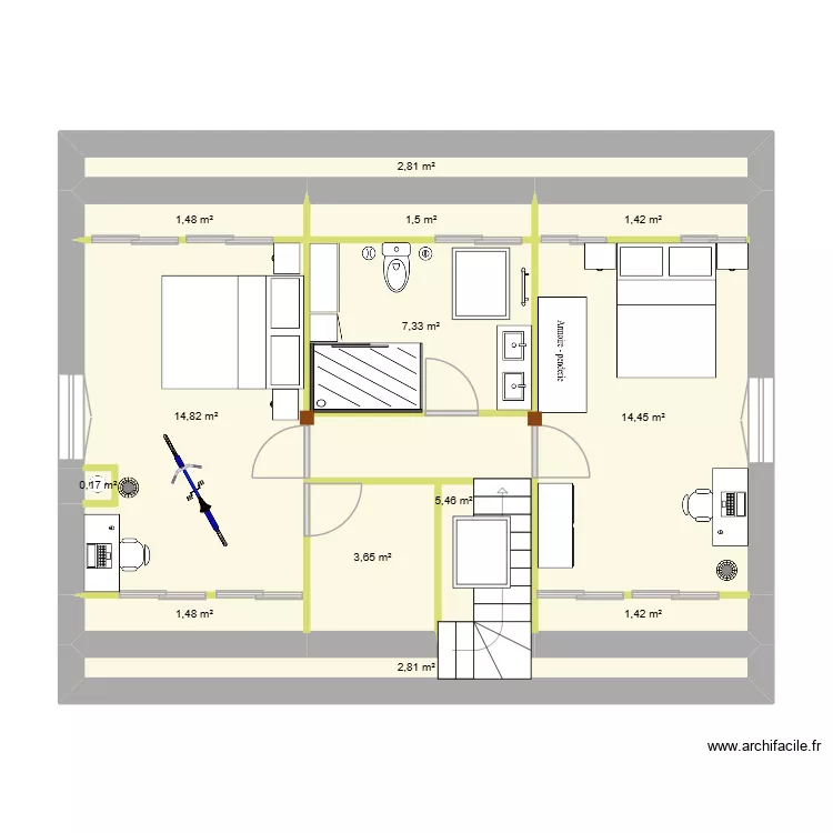 laura 2. Plan de 13 et 59 m² laura 2. Plan de 13 et 59 m²