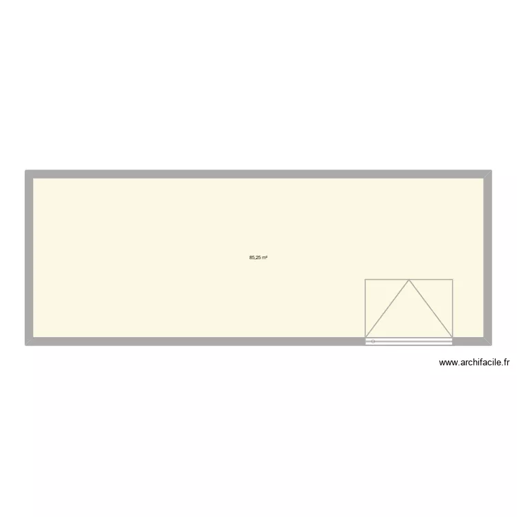 Garage 2. Plan de 1  et 85 m²