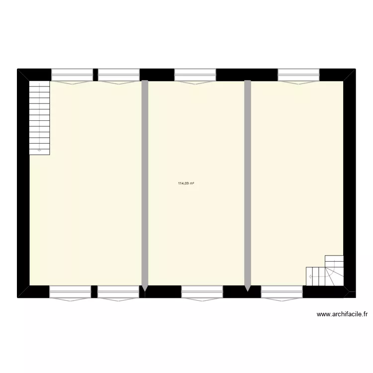 St python 23. Plan de 1  et 114 m²
