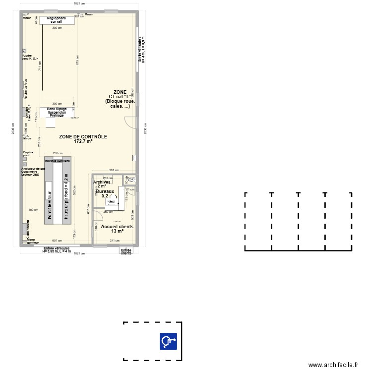 CCT mixte VL/CL GS CT Villers Sous Saint Leu 60SAVI. Plan de 4 pièces et 195 m2