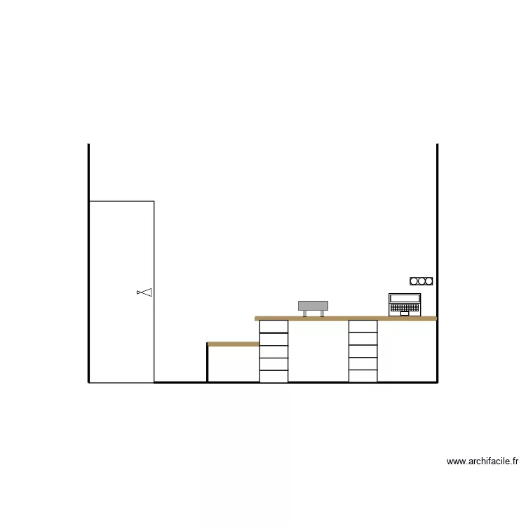 amenagement coin bureau. Plan de 