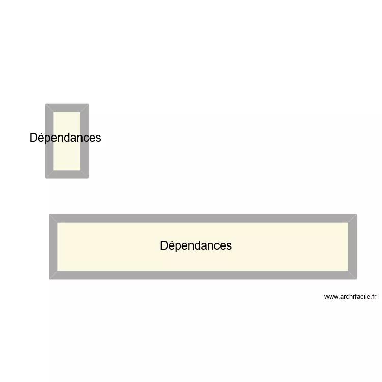 soudee. Plan de 2  et 19 m²