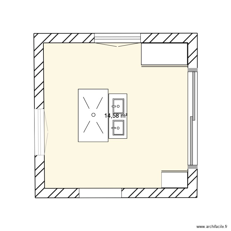 SDB Deauville. Plan de 0 pièce et 0 m2