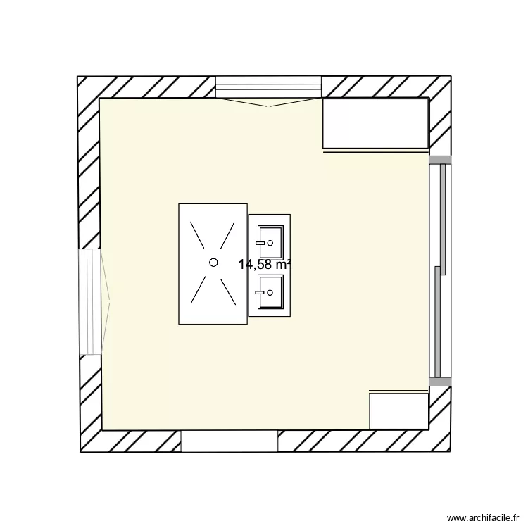 SDB Deauville. Plan de 