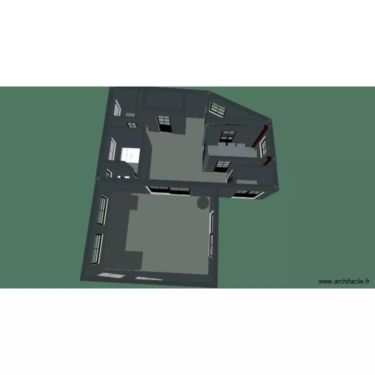 fel. Plan de 7  et 65 m²