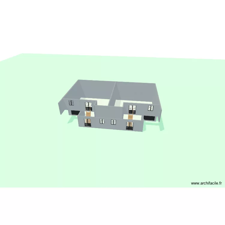 kh222. Plan de 2  et 217 m²