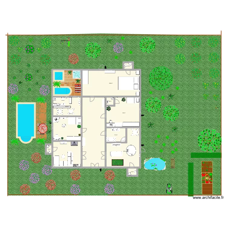 Maison Agathe Hadrien. Plan de 