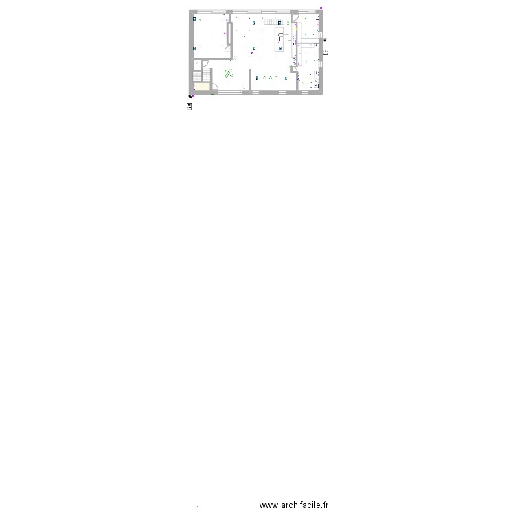SOHIER 38 RDC MARIE. Plan de 7 pièces et 195 m2