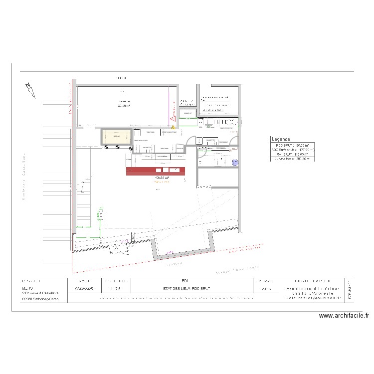 MEIJO. Plan de 1 pièce et 3 m2