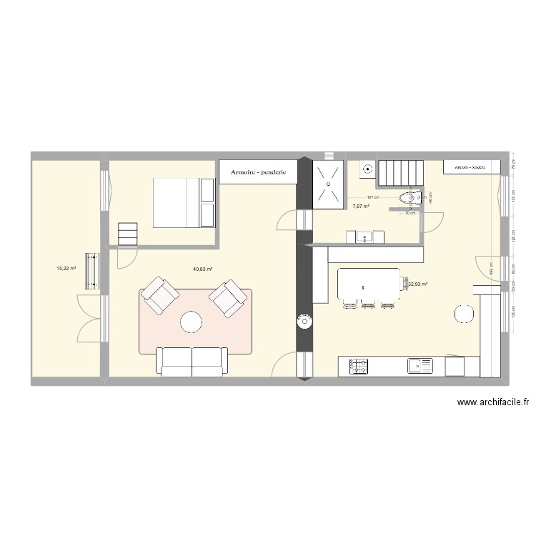 Cramans rêvé / Cuisine. Plan de 0 pièce et 0 m2
