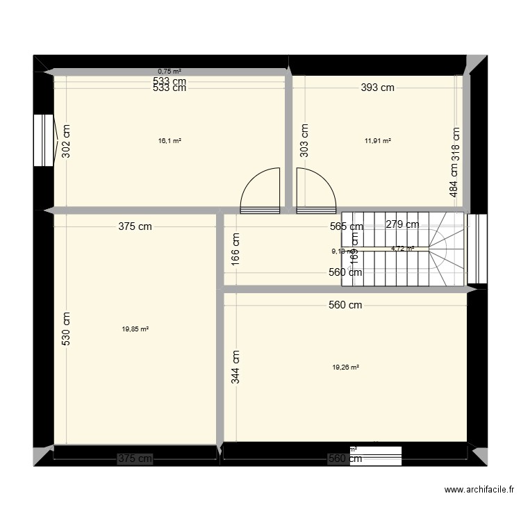 Maison 2. Plan de 15 pièces et 161 m2