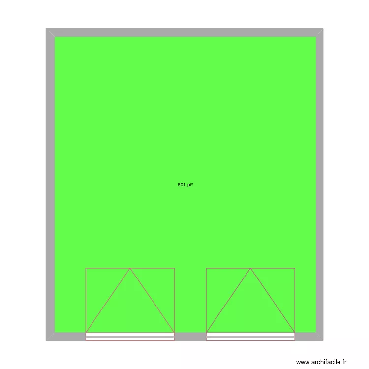 Mikhouse. Plan de 1  et 74 m²