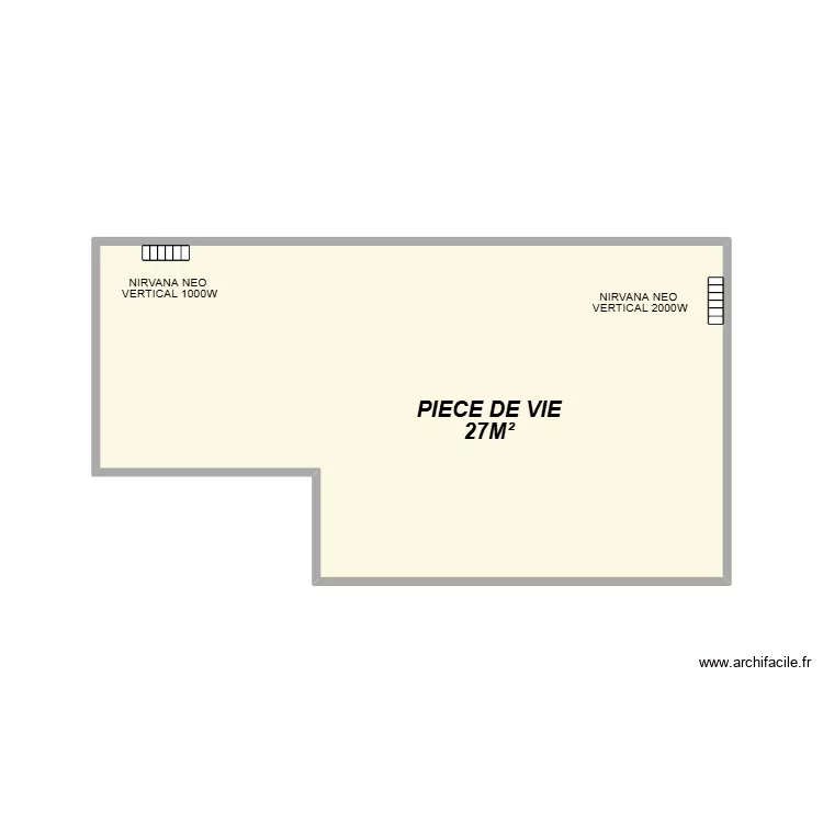 MICHEL (ISMAEL). Plan de 1  et 20 m²