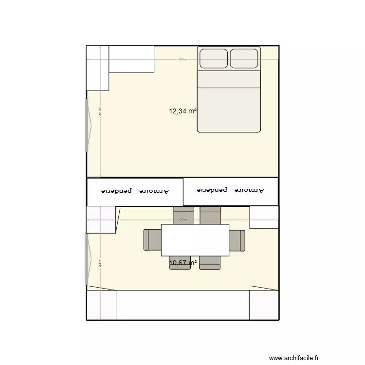 aménagement logement. Plan de 2 et 23 m² aménagement logement. Plan de 2 et 23 m²