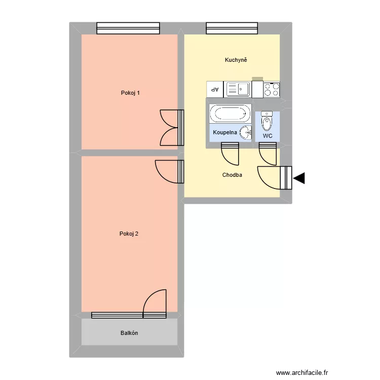 Sukova 816, byt 15. Plan de 11  et 176 m²