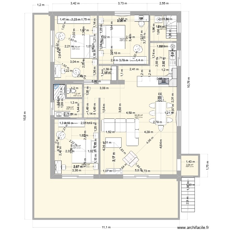 etage2. Plan de 0 pièce et 0 m2