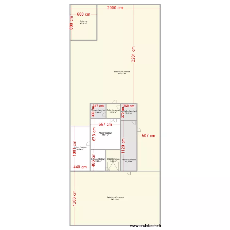 Atelier. Plan de Atelier. Plan de