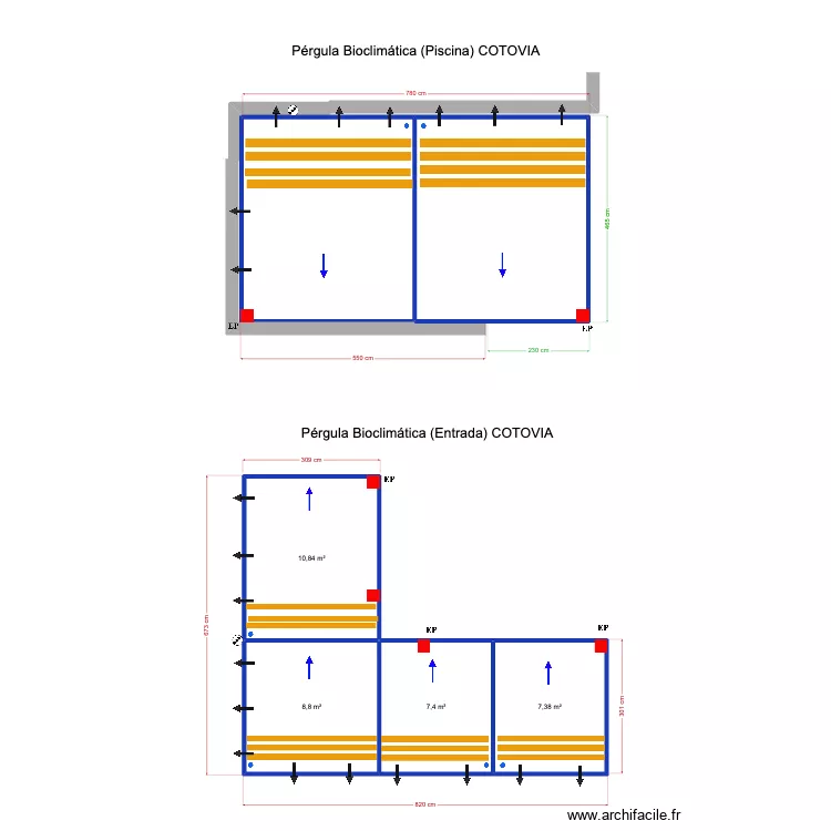 COTOVIA Piscine LUZ. Plan de 