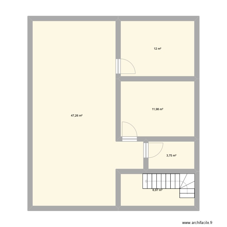Propo 2. Plan de 5 pièces et 82 m2
