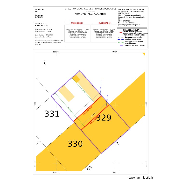 DP002 ANDRIEU. Plan de 0 pièce et 0 m2