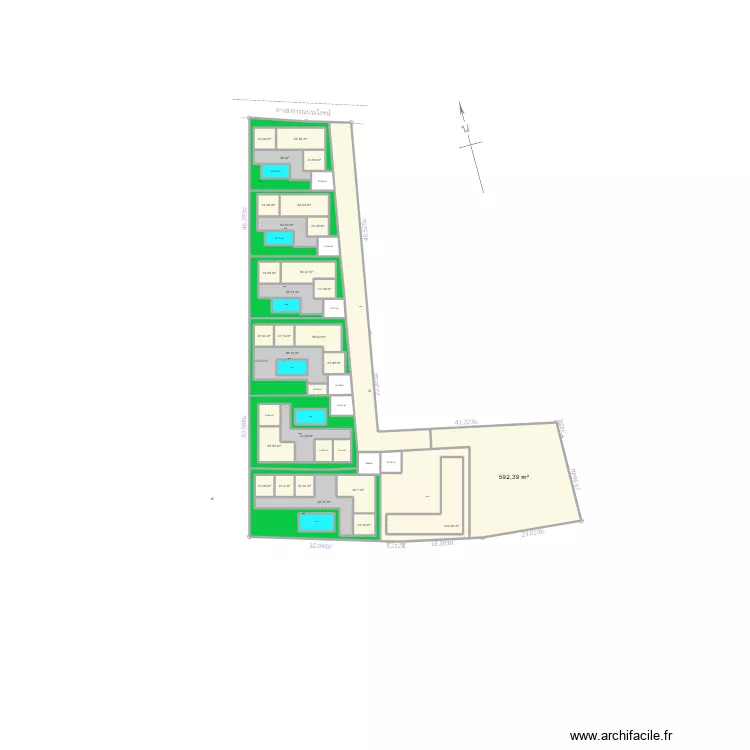 PLAN DEF MAISON TRINITY. Plan de 52  et 4014 m²
