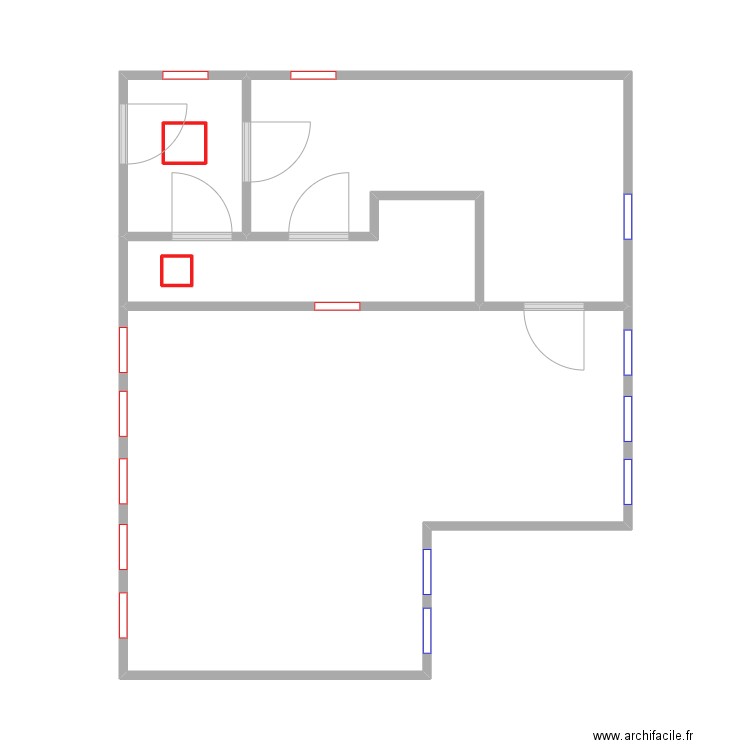 Zoetis MFV2. Plan de 6 pièces et 46 m2