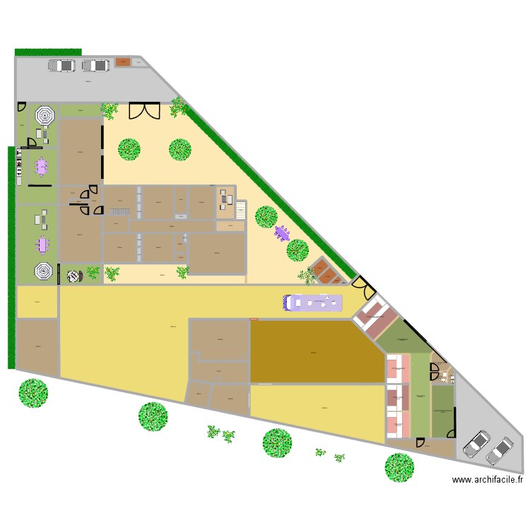 FOODTRUCK 0112D. Plan de 62 pièces et 1888 m2