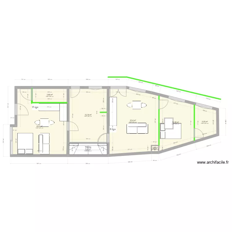 Projet division IDR Pouanc&eacute;_Projet&eacute;. Plan de 