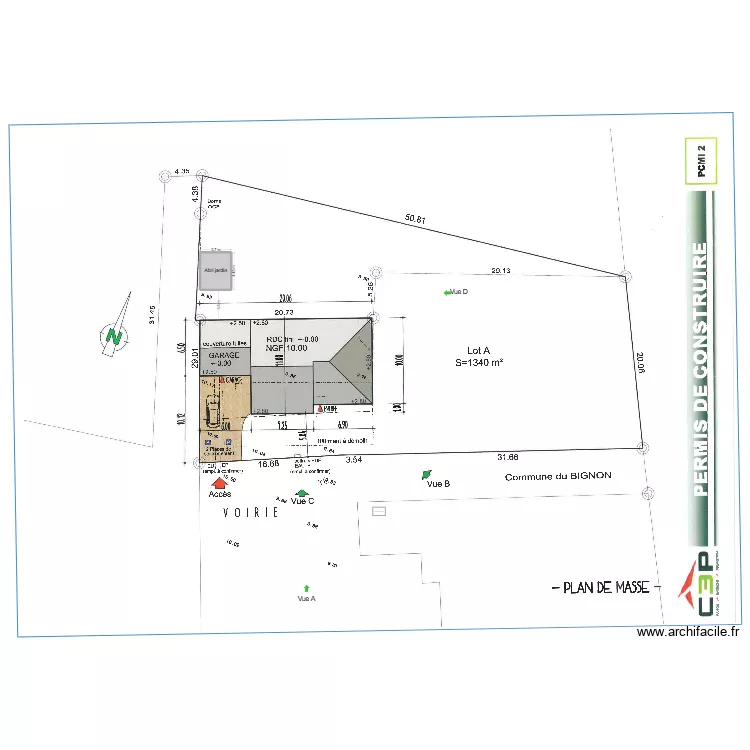 abri jardin. Plan de 