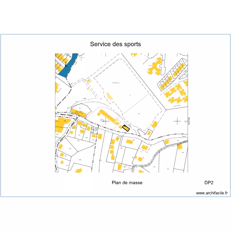 Plan de masse DP3. Plan de 
