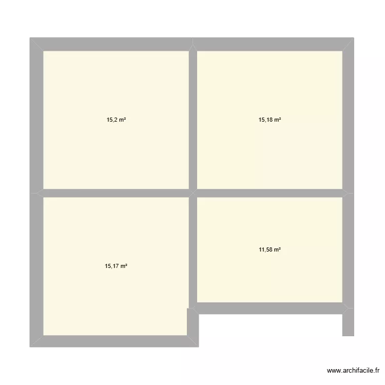 rez de chausee. Plan de 5 et 58 m² rez de chausee. Plan de 5 et 58 m²