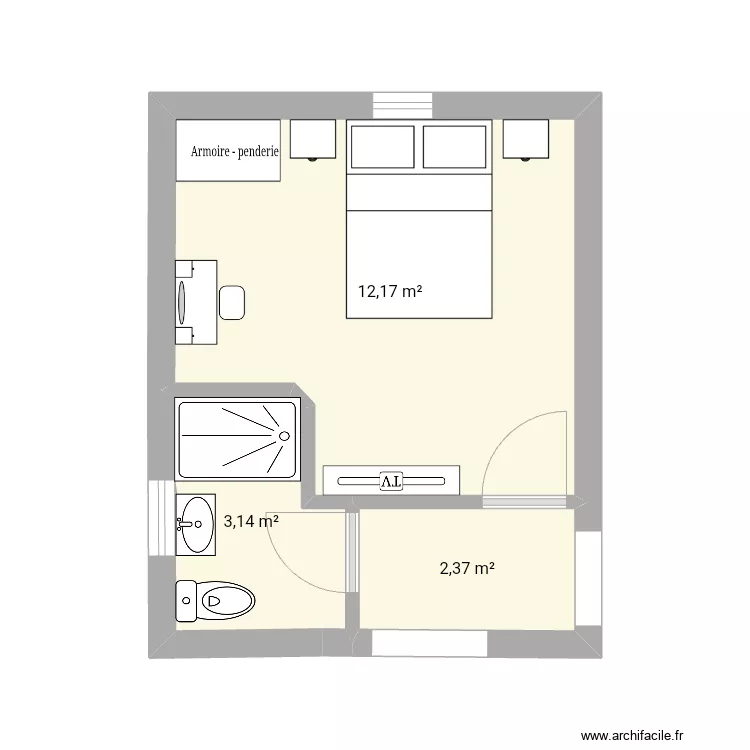 Back bedroom SDD 3. Plan de 