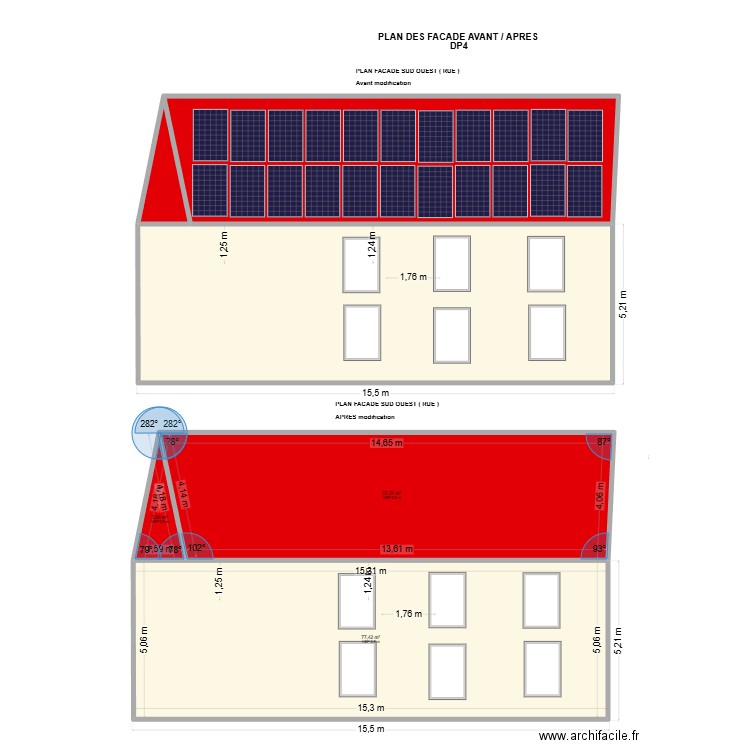 mauny. Plan de 12 pièces et 223 m2