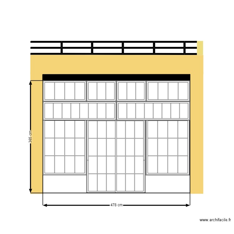 MENUISERIE VERRIERE ATELIER. Plan de 8 pièces et 1 m2