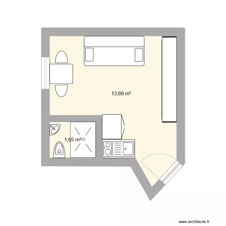 Appart perso. Plan de 