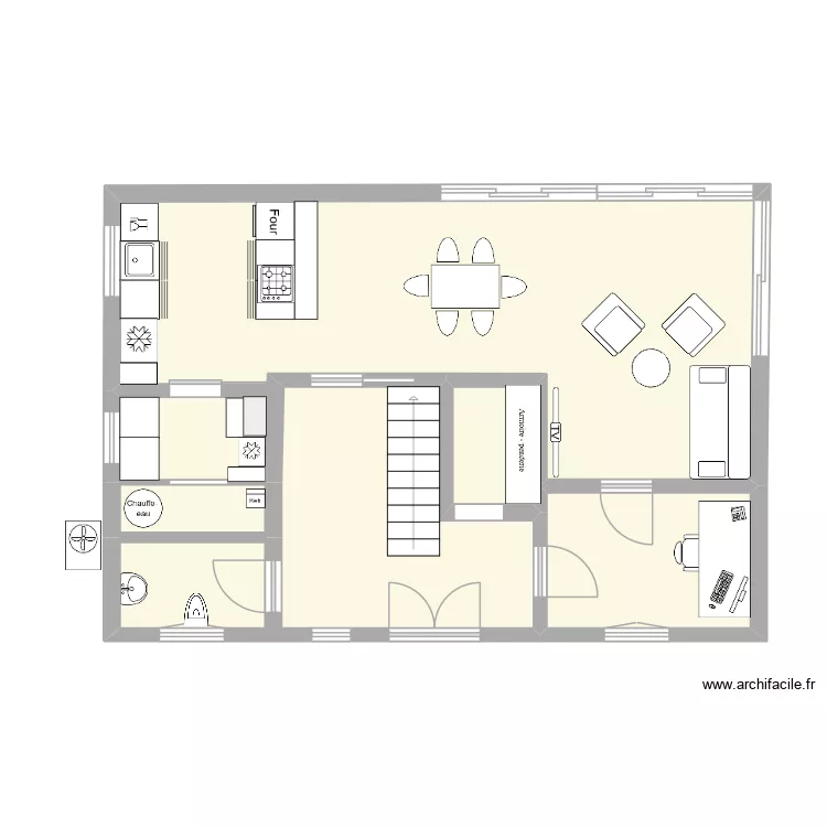 Fliederstra&szlig;e 15 60m2 -1st floor. Plan de 5  et 59 m²