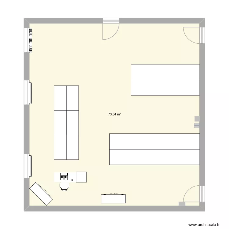 PPO3. Plan de 1 et 74 m² PPO3. Plan de 1 et 74 m²