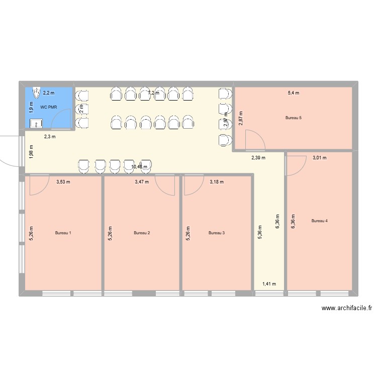 CSNP ES3 v1. Plan de 7 pièces et 135 m2