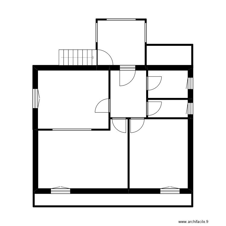 753 MARANDEAU. Plan de 7 pièces et 51 m2