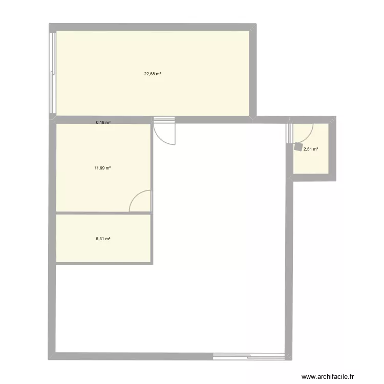 Portugal. Plan de 5  et 43 m²