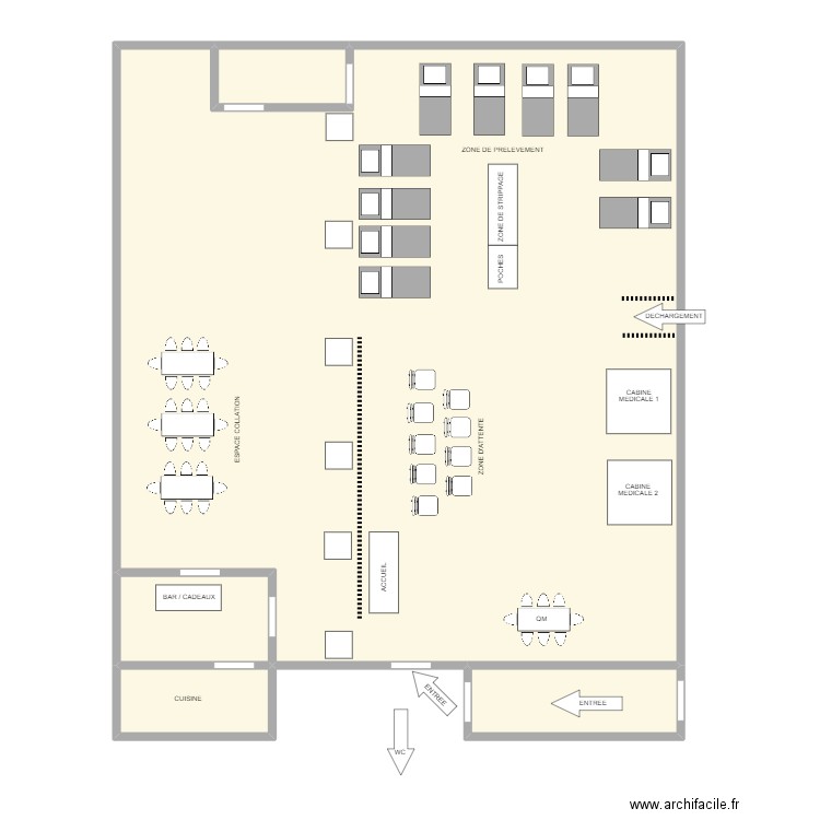 COURCELLES. Plan de 5 pièces et 178 m2