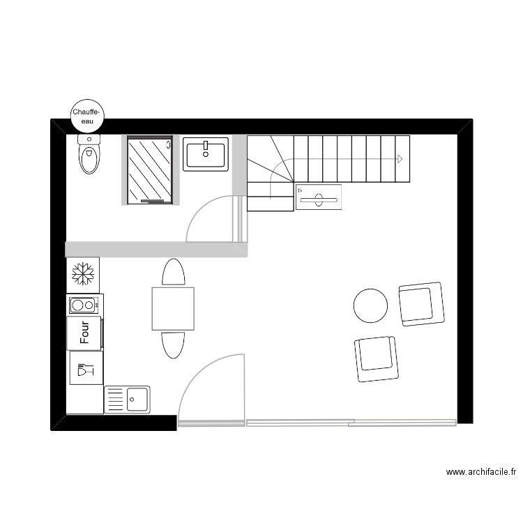 GITE GARAGE. Plan de 0 pièce et 0 m2