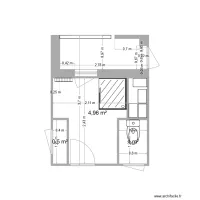 6.1 - M. Sandie à Valence - Salle d'eau / WC / Séchoir sans meuble