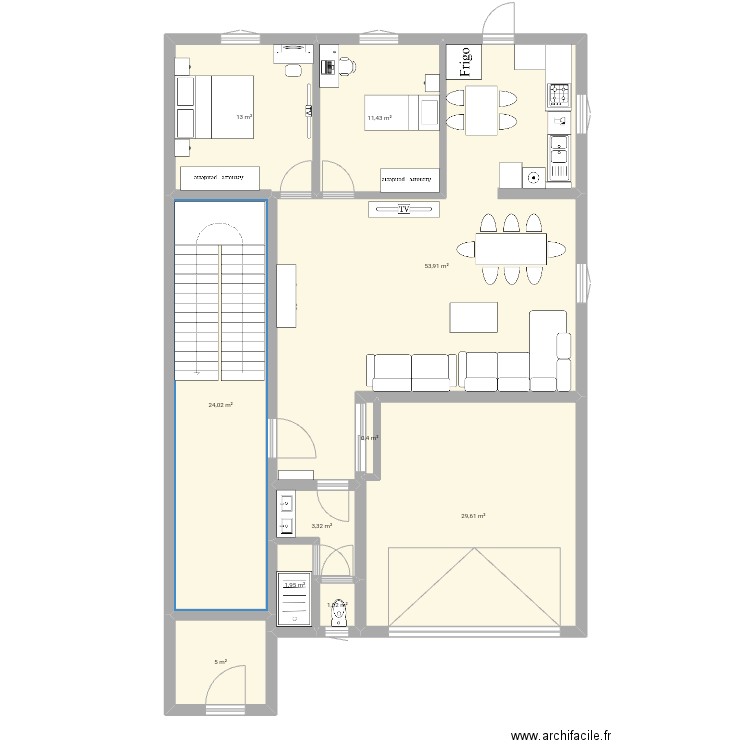 Plan RDC Meftah 2. Plan de 0 pièce et 0 m2