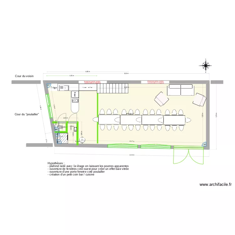 Platane Maison verte RdC futur v2. Plan de Platane Maison verte RdC futur v2. Plan de