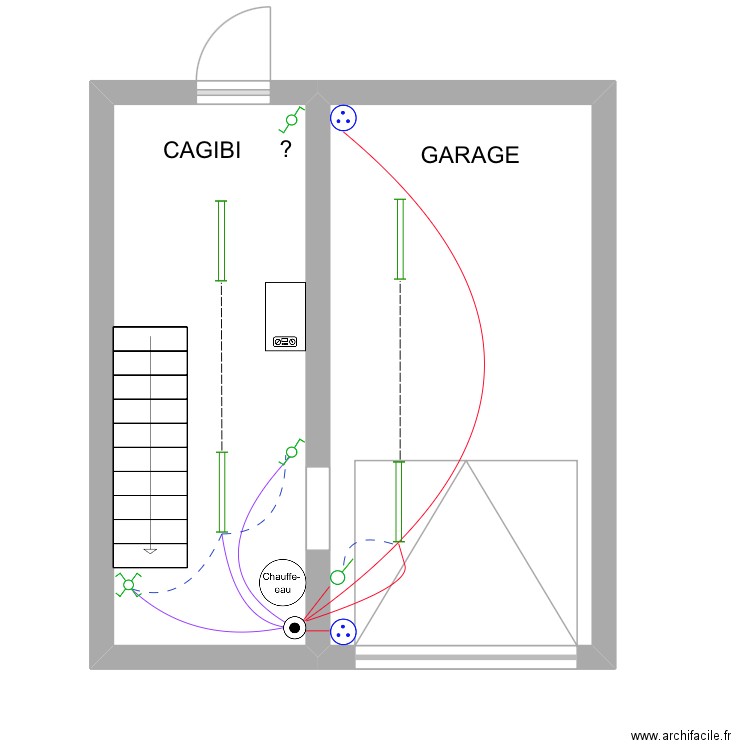 LUDIVINE SOUS SOL ET GARAGE. Plan de 2 pièces et 29 m2