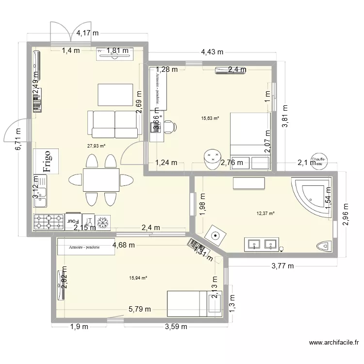 titi. Plan de 4 et 72 m² titi. Plan de 4 et 72 m²